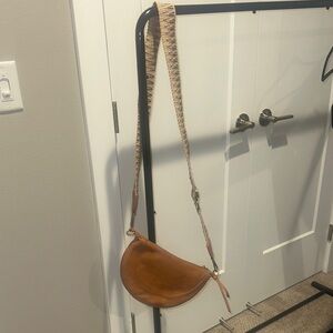 Anthropologie Tan Crossbody Bag